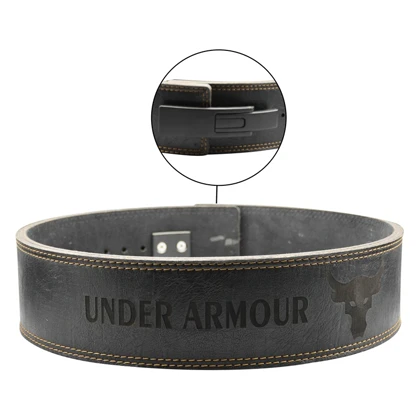 کمربند سوپر پاورلیفتینگ و بدنسازی آندر آرمور مدل ELM-404G1001 اهرمی مشکی