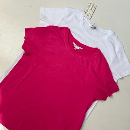 تیشرت بیسیک نخی پاستیلی پارامور PARAMOUR