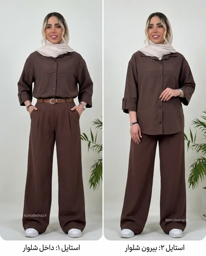شومیز خنک زنانه پاگون‌دار مدل راتا