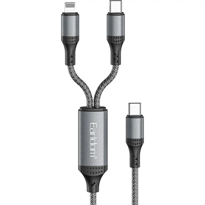 کابل شارژ چندکاره ارلدام EC-IC04 توان 60 وات 1.2 متر