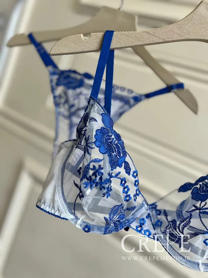 ست توری طرح گل‌دار ژینا
