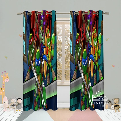 پرده کودک طرح لاکپشت نینجا مدل W5101