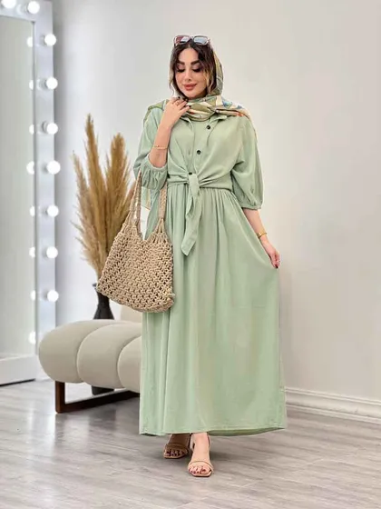 ست پیراهن دو تکه آستین پیله