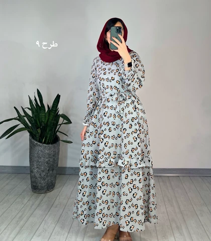 پیراهن مانتویی شکوفه