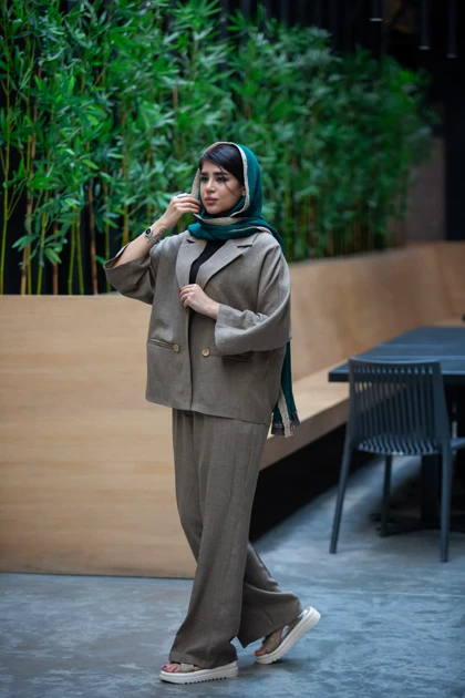 مانتو شلوار صوفیا جیب فیلتاب