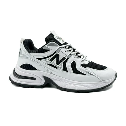 کتانی اسپرت مردانه مدل نیوبالانس990 NEW BALANCE رنگ سفید مشکی