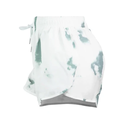 شلوارک کشاله دار ورزشی زنانه مدل 020 سفید سبز