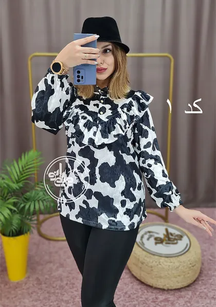 شومیز طرح گاوی