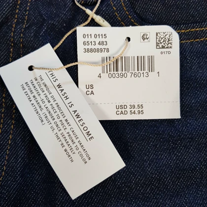شلوار جین مردانه بگ استایل سرمه‌ای تیره American eagle کد 340