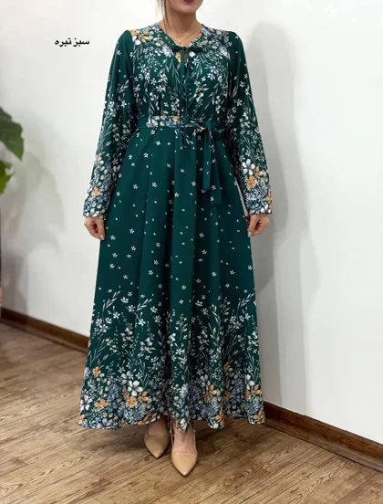 پیراهن بلند سوپر کلوش مهتاب کد 5930