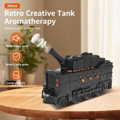 دستگاه رطوبت‌ساز و خوشبوکننده طرح قطار بخار وینتیج مدل vintage Train 300