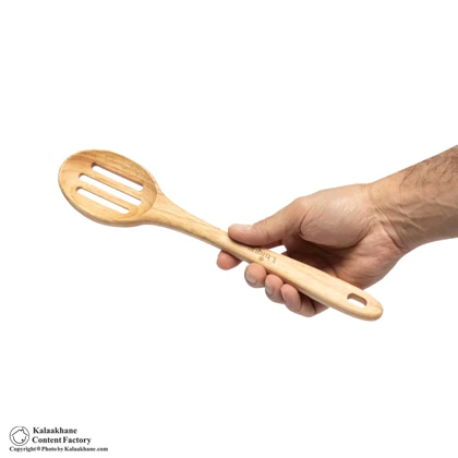 ملاقه شیاردار چوبی یونیک مدل 1112