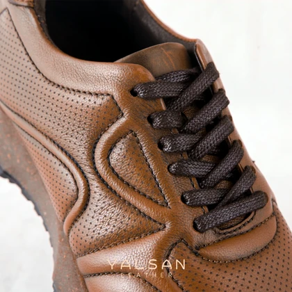 کفش روزمره زنانه چرم یلسان مدل ناتاشا کد 632-GN