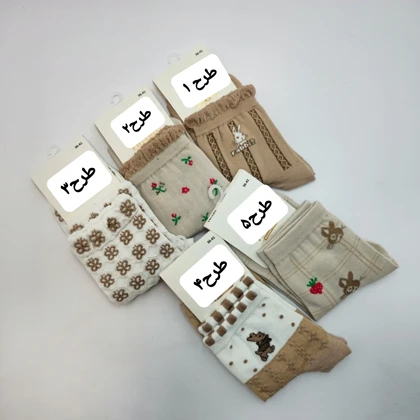 جوراب ساق بلند دخترانه کد 205