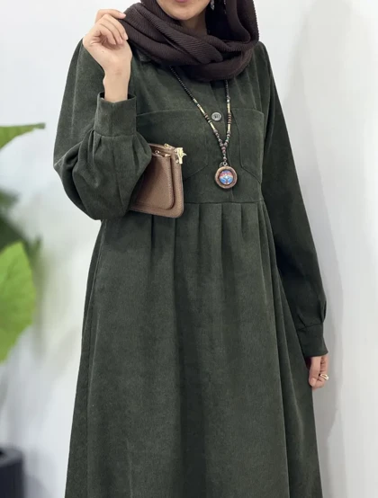 پیراهن مانتویی پاییزه ترگل