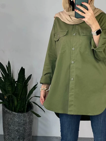 مانتو جین رنگی چشمه 2