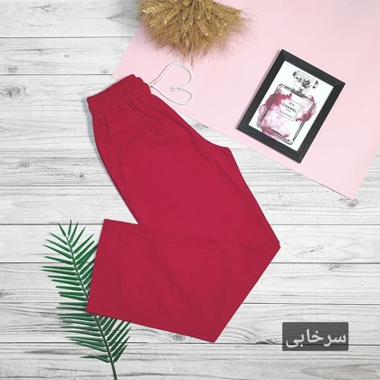 شلوار نیم بگ لینن کد 30112