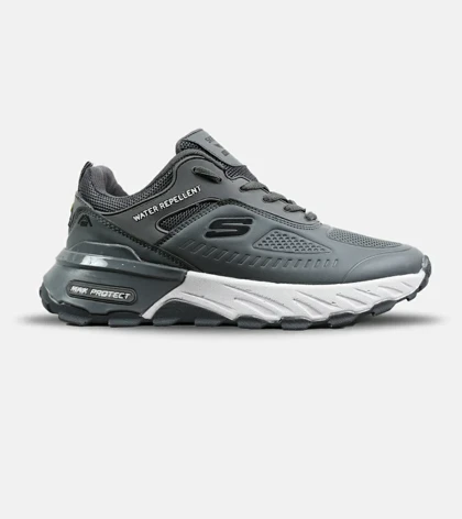 کفش کتانی طبی زنانه و مردانه طوسی SKECHERS water repellent