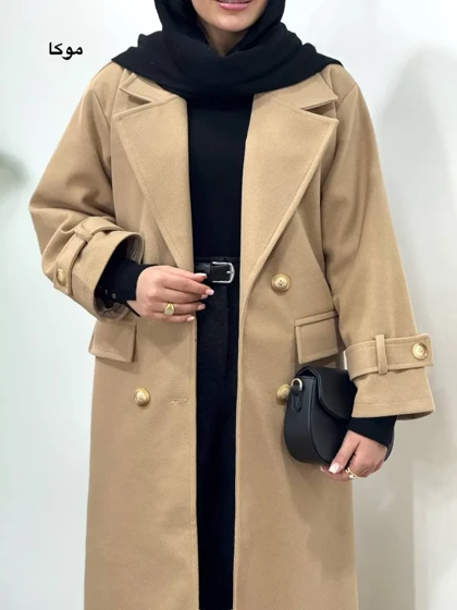 پالتو فوتر بلند آستردار سایدا