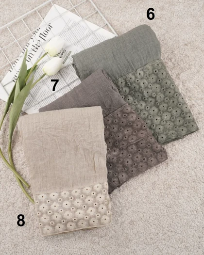 شال لینن کتان سولماز کد 28644