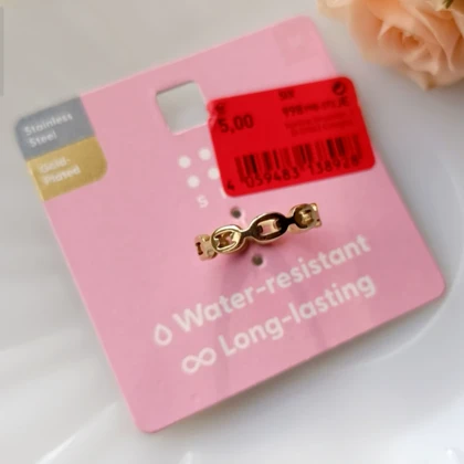 انگشتر زنجیری استیل