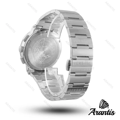 ساعت مچی گوچی مردانه استیل نقره ای صفحه مشکی m-10224