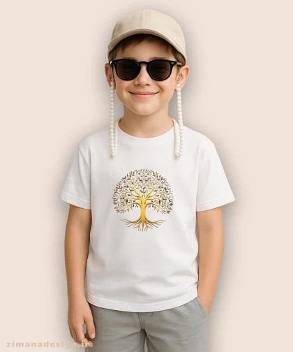 تیشرت بچگانه طرح درخت زندگی کد 958