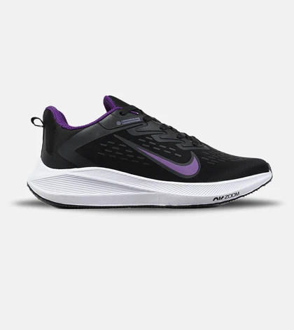 کتانی نایک Air Zoom مشکی بنفش مردانه و زنانه مدل 9254