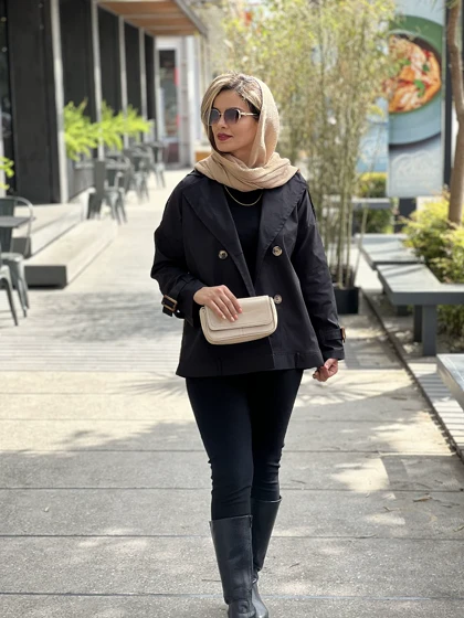 بارانی چهار دکمه آهو