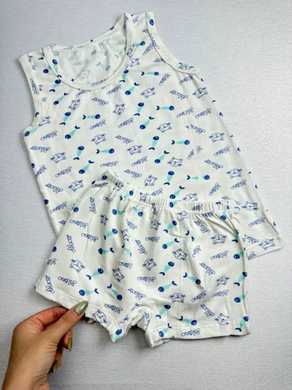 رکابی و شورت پسرانه