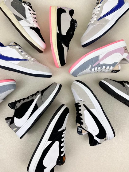 کتانی زنانه ایر جردن وان لو اسکات تراویس نایک AIR jordan 1 | کتانی ونس زنانه ایر جردن وان لو اسکات تراویس نایک AIR jordan 1 low Travis Scott کد 943 کد 351