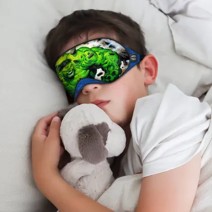 چشم بند بچگانه کاوا ماسک مدل هالک کد1