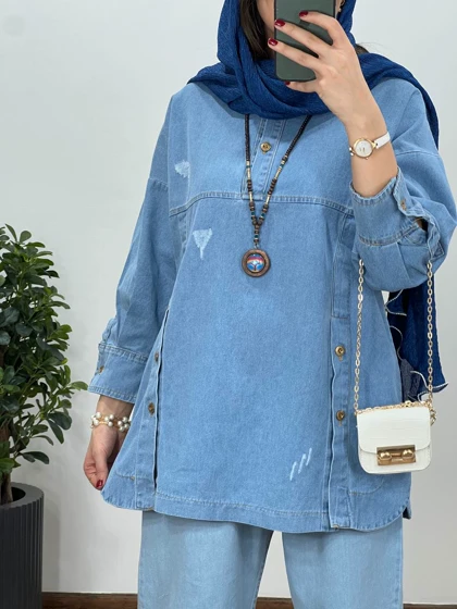 تونیک مانتویی جین قصیده 1