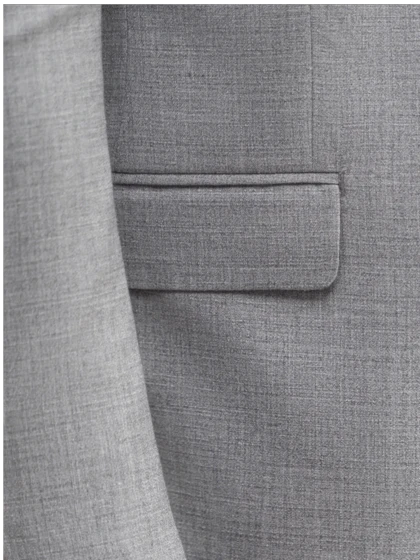 کت طوسی دو دکمه کدc235