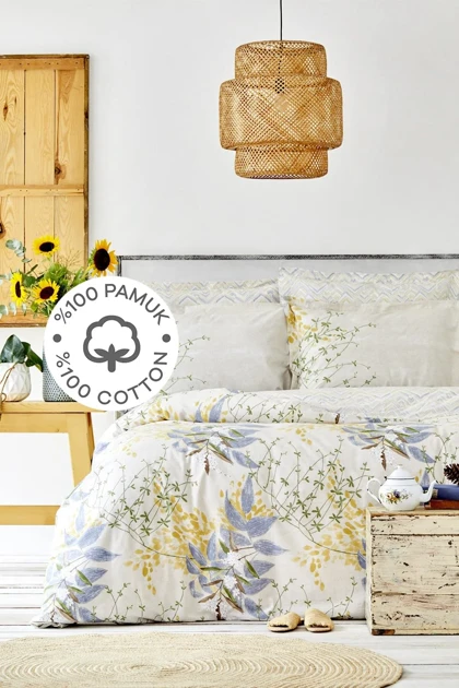 سرویس روتختی دو نفره Karaca Home مدل Clarinda پنبه - سفید