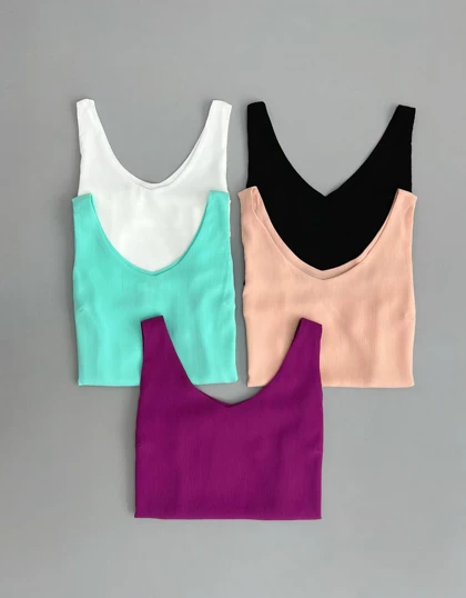 تاپ حریر کریشه دو لایه کد 2880