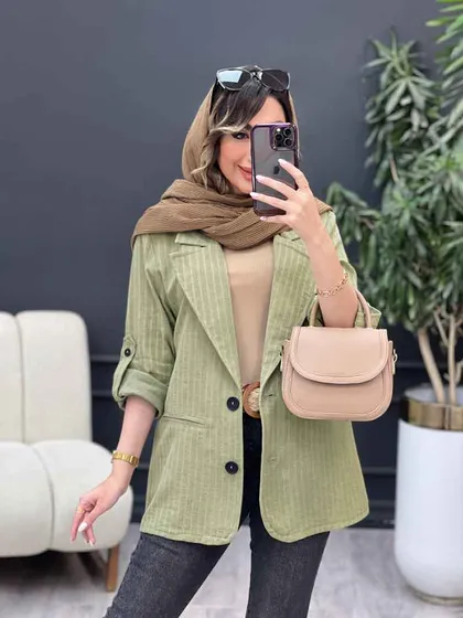 مانتو آستین پاگن نسترن