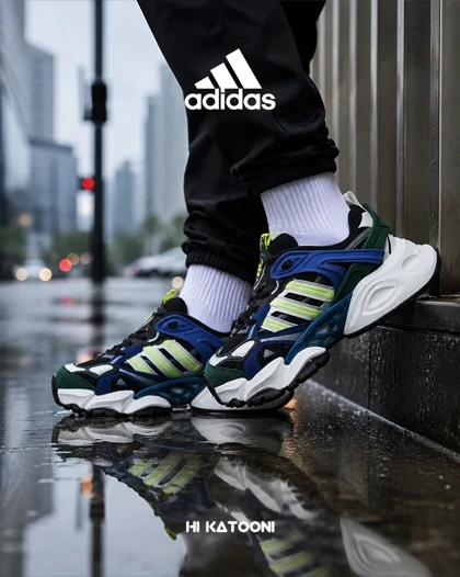 کفش کتانی مردانه و زنانه مشکی آبی لیمویی ADIDAS performance x9000l4 مدل 5805