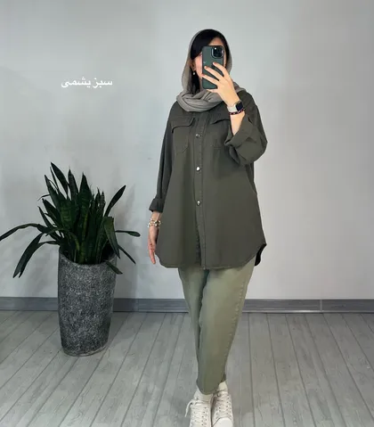 مانتو کتان فندق