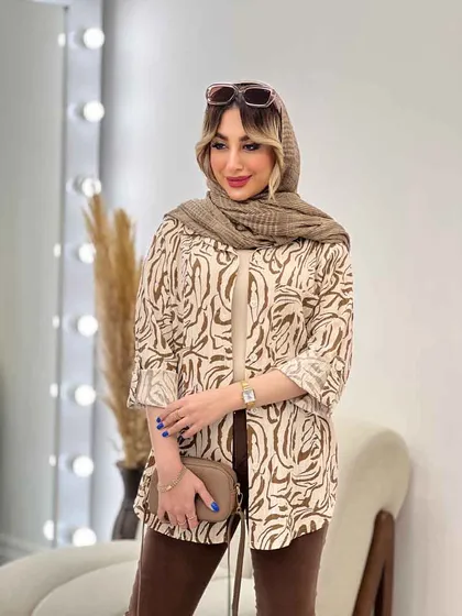 شومیز طرح دار ستیا
