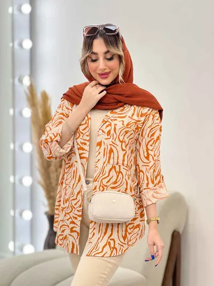شومیز طرح دار ستیا