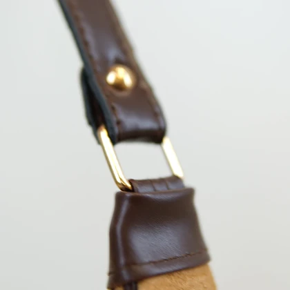 کیف رودوشی زنانه جیر قهوه‌ای مدل هوبو