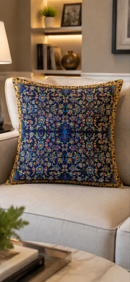 کوسن مخمل طرح سنتی