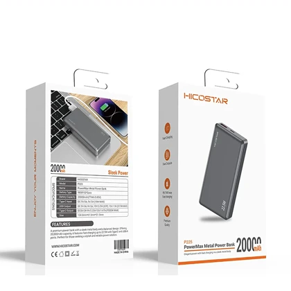 پاور بانک 20000 هایکو استار HICOSTAR مدل P225 توان 22.5 وات