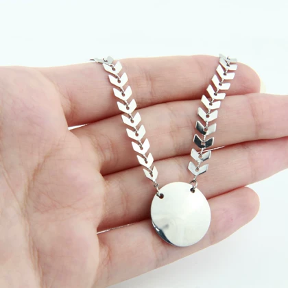 گردنبند زنانه مدل گندمی