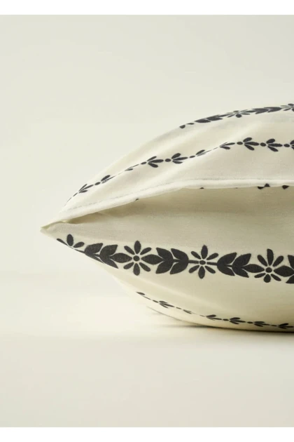 سرویس روتختی یک نفره Bella Maison مدل Olwen پنبه - سفید-مشکی