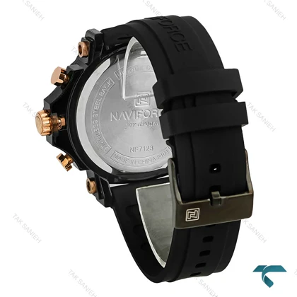 نوی فورس مردانه NF7123 سه موتوره بند رابر NaviForce-7735-G