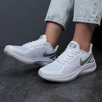 کتانی مردانه زنانه مدل نایک ایر زوم گاید nike air zoom guide رانینگ رنگ سفید
