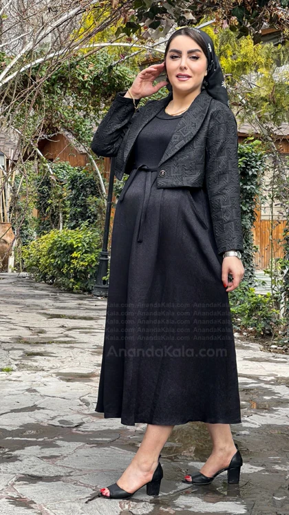 کت سارافون بارداری نیلگون