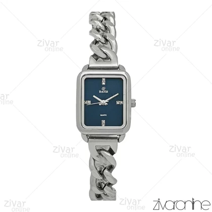 ساعت داتیس زنانه بند کارتیری صفحه سرمه ای مهندسی 107226